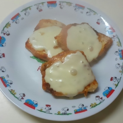 チーズ多目⁉で作ってみましたぁ～♪ケチャップ味～♪美味しかったぁ～♪ご馳走様でしたぁ～(*^▽^)/★*☆♪